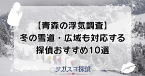 【青森の浮気調査】冬の雪道・広域も対応する探偵おすすめ10選